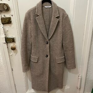 Fleurette Mid Length Wool Coat